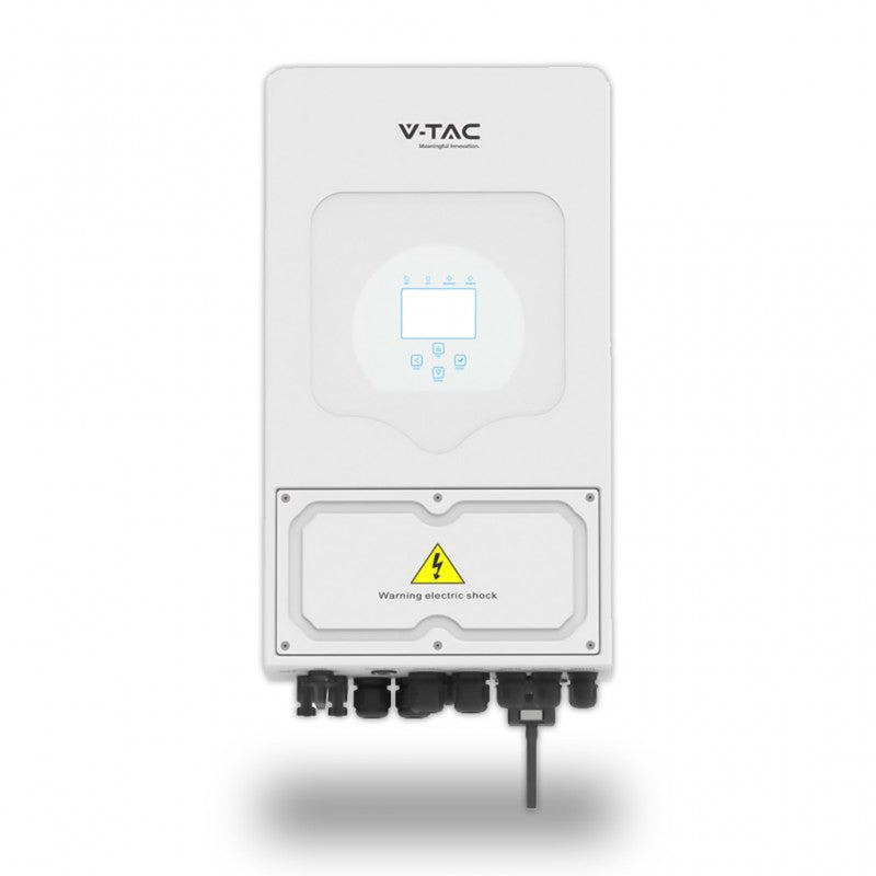 Inverter Fotovoltaico V-Tac Sku 11529 Deye Monofase Ibrido 6kW con Schermo LCD Touch a Colori